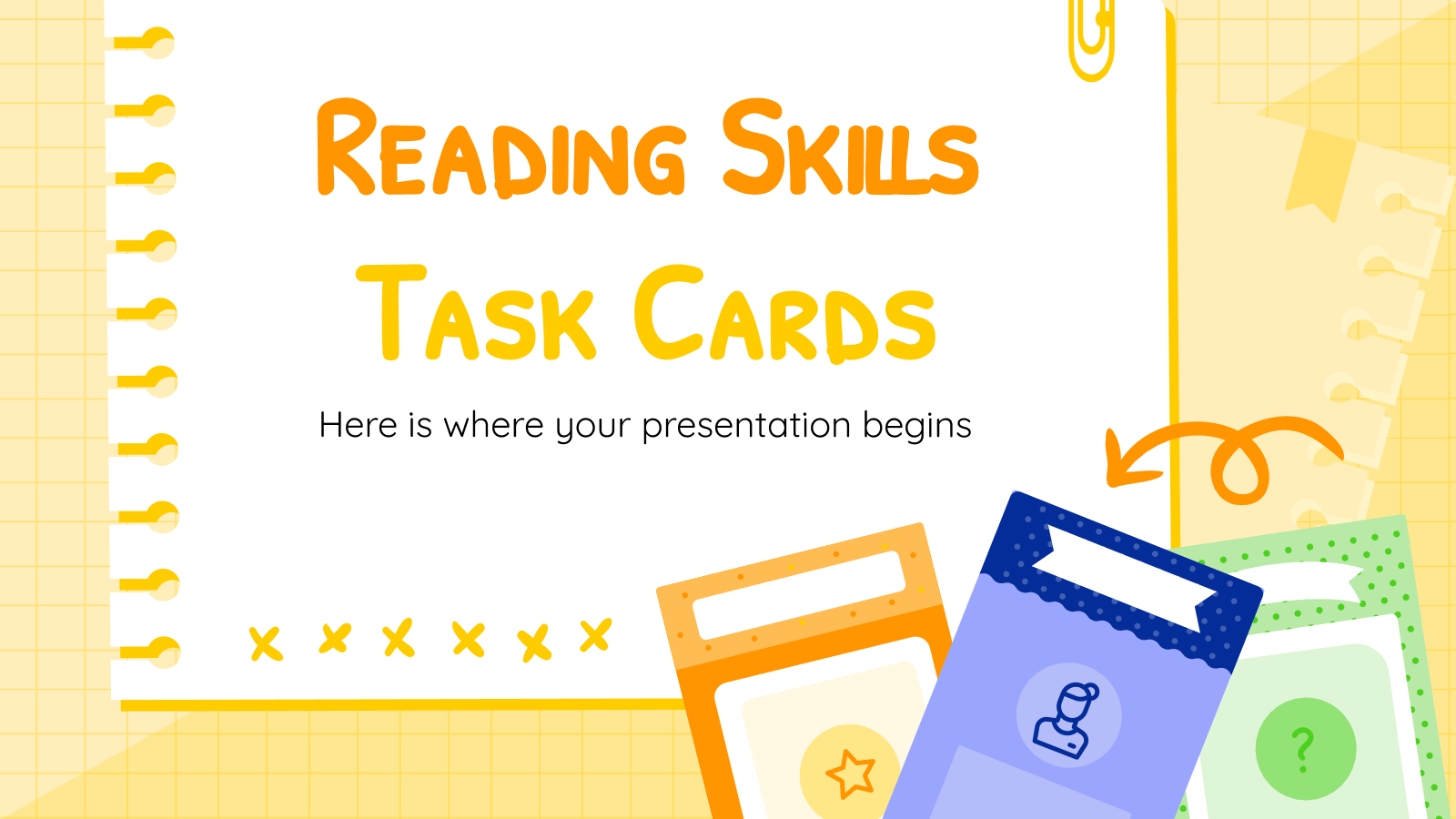 阅读技能任务卡PowerPoint模板